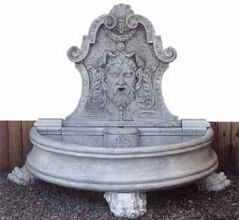Garden Fountains, Cast Stone Garden Fountain Wall Fountain with Pool